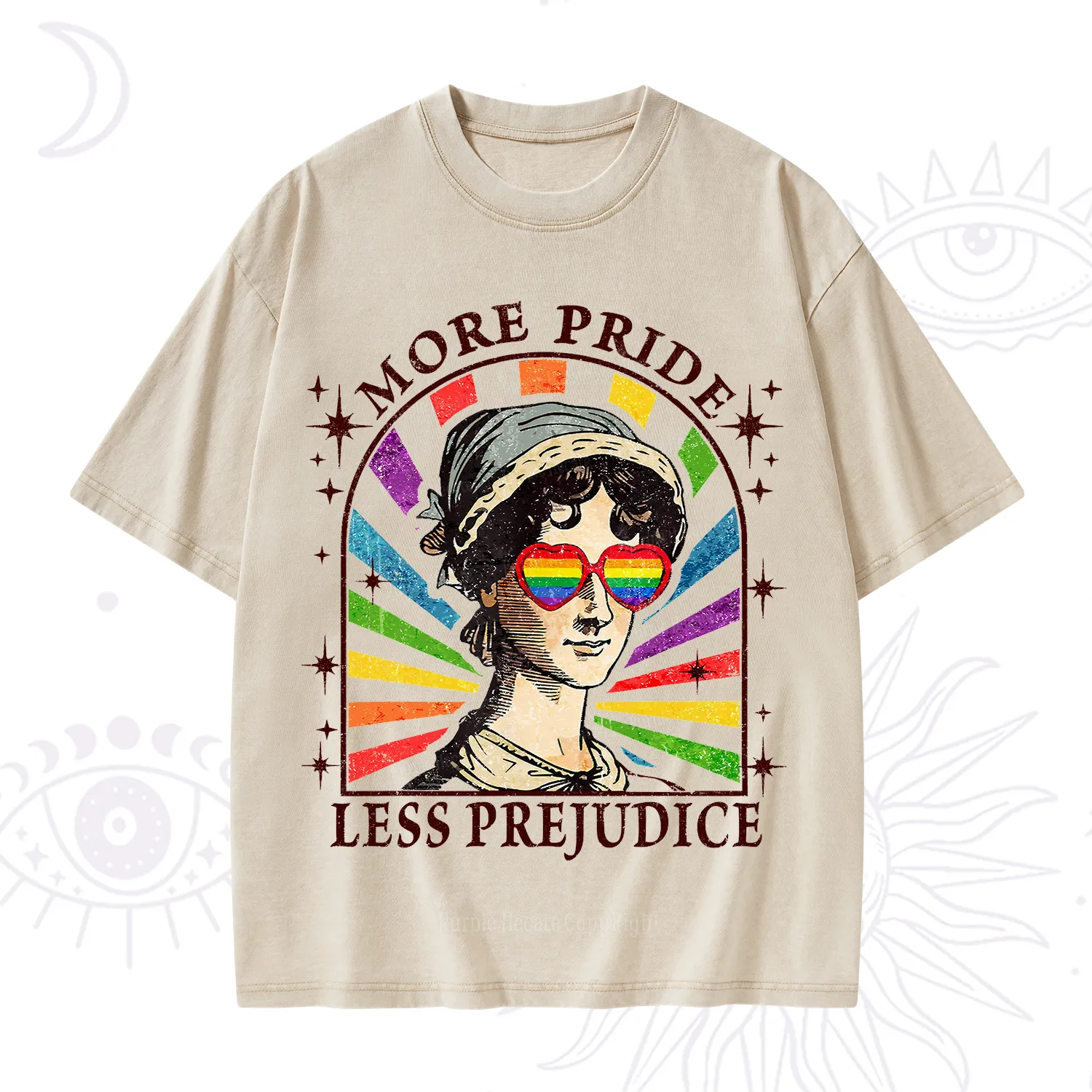 Purplehecate More Pride Less Prejudice Washed T-Shirt
