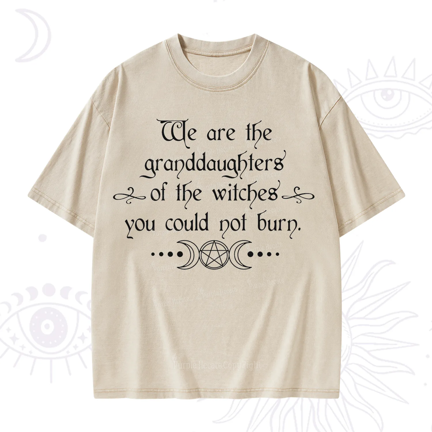 Purplehecate They Didn't Burn Witches They Burned Women Washed T-Shirt