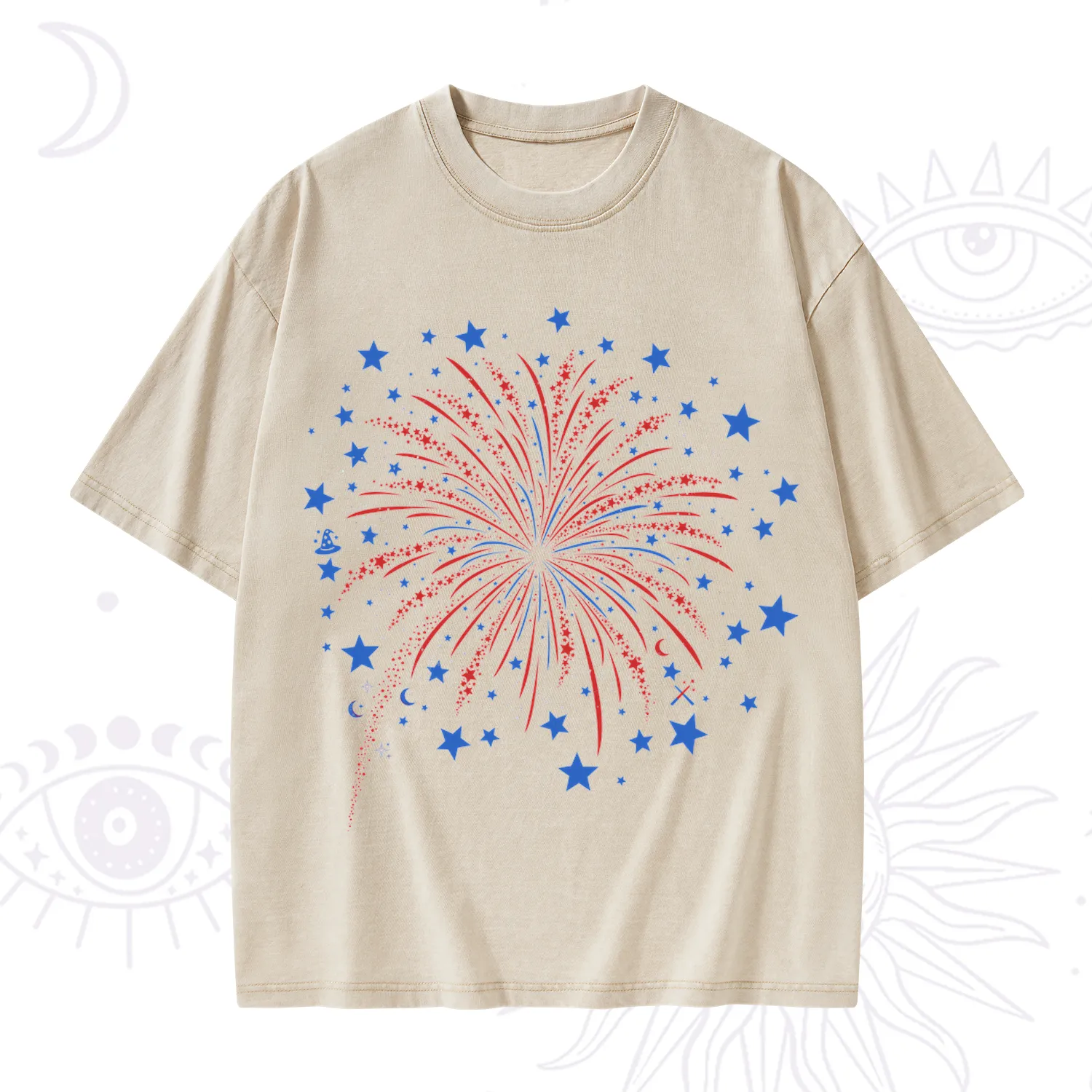 Purplehecate 4th Of July Firework Washed T-Shirt