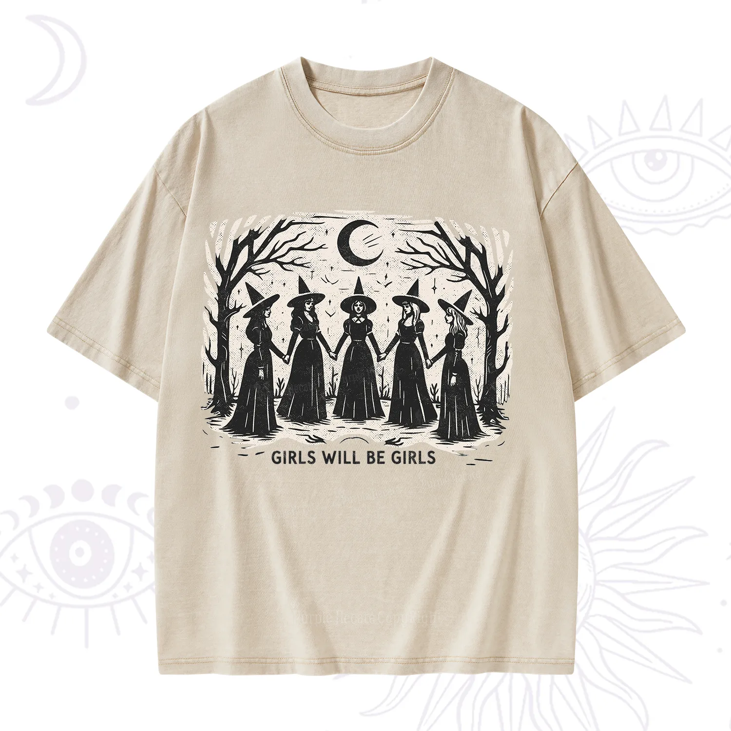 Purplehecate Girls Will Be Girls Washed T-Shirt