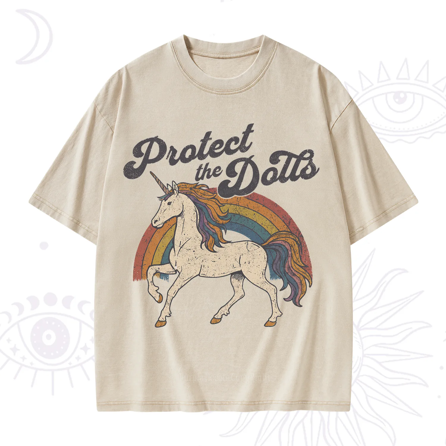 Purplehecate Protect The Doll Washed T-Shirt