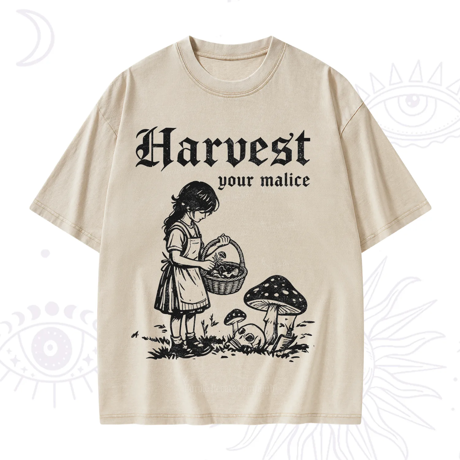 Purplehecate Harvest Your Malice Washed T-Shirt