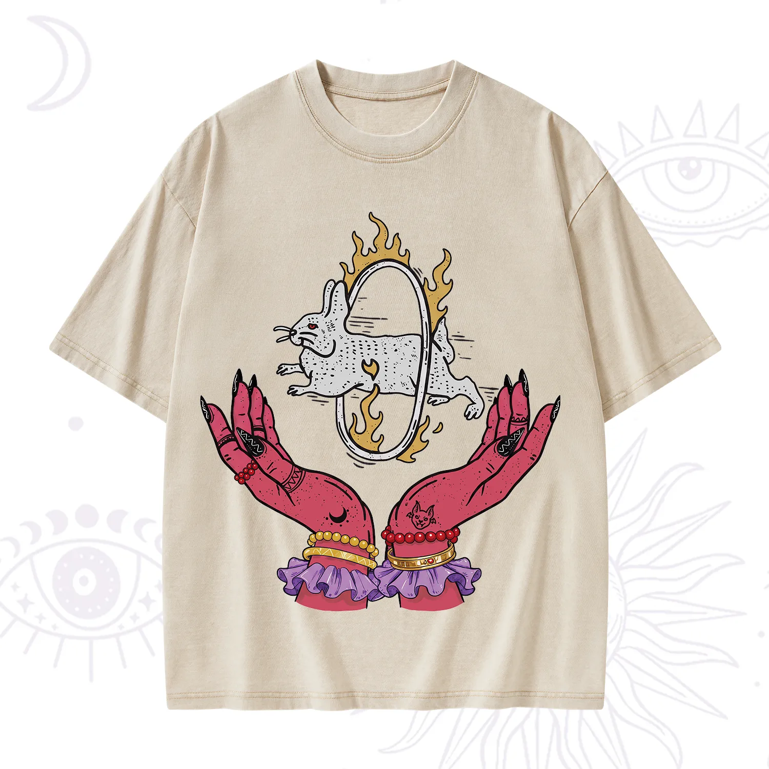 Purplehecate Remera Save The Rabbit Washed T-Shirt