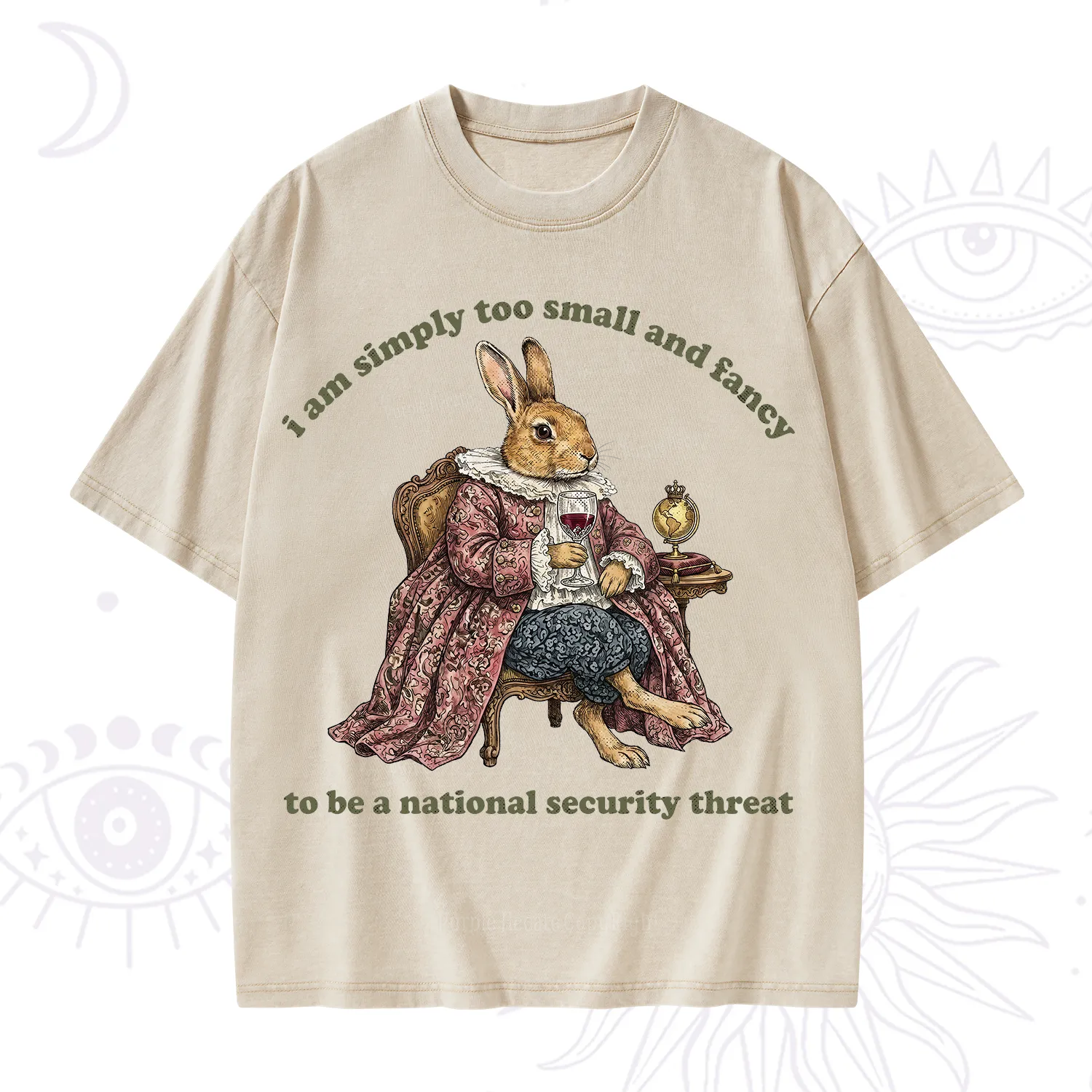 Purplehecate Too Small and Fancy Washed T-Shirt