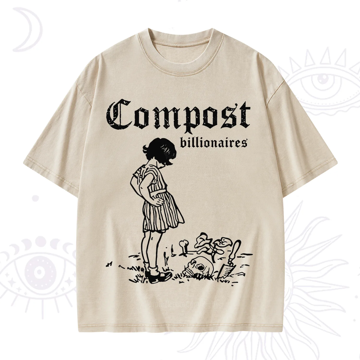 Purplehecate Compost the Greed Washed T-Shirt