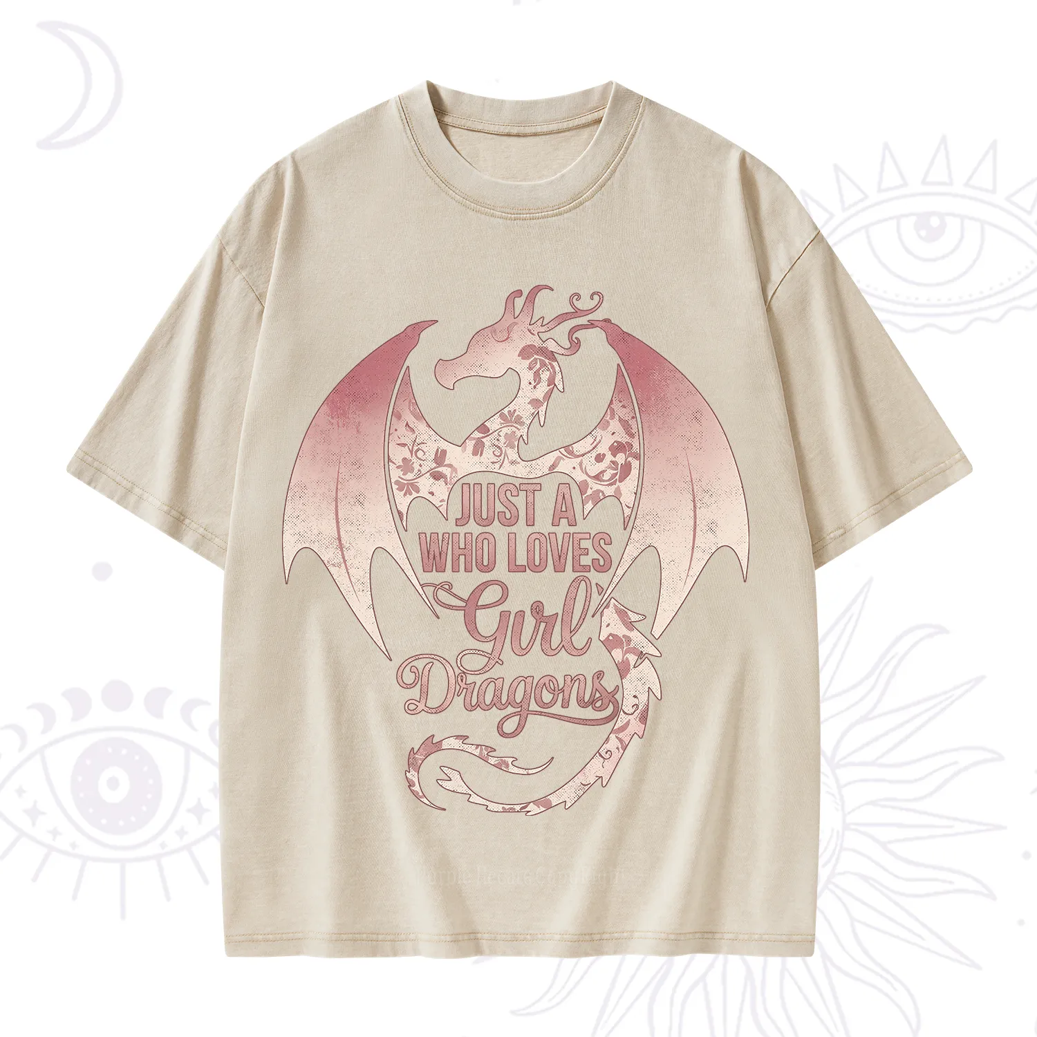 Purplehecate Just A Girl Who Loves Dragons Washed T-Shirt