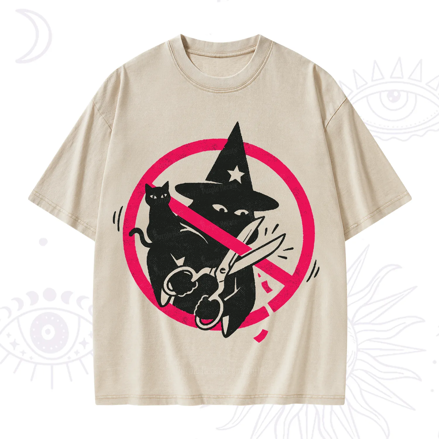 Purplehecate Break the Spell Witch Washed T-Shirt