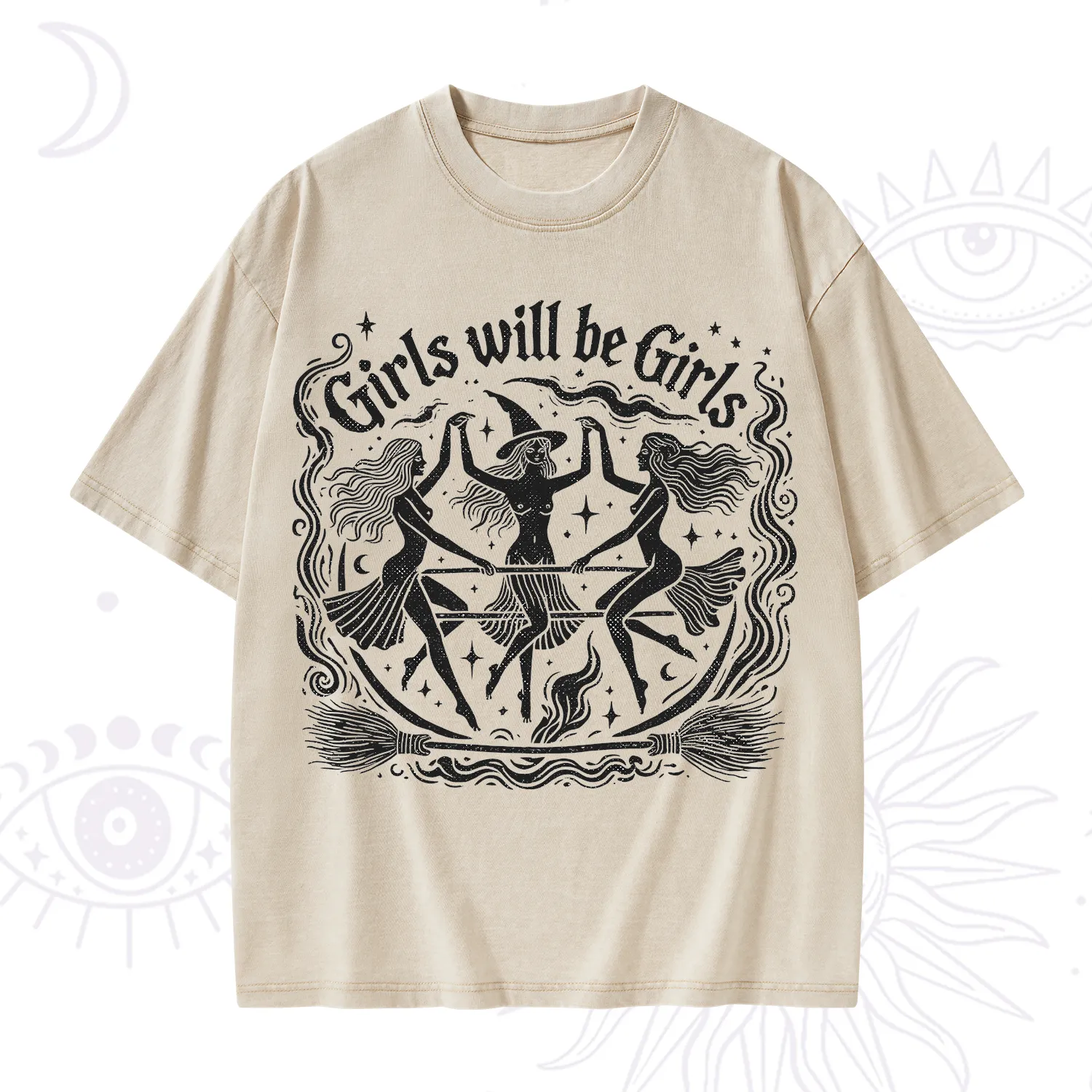 Purplehecate Girls Will Be Girls Washed T-Shirt