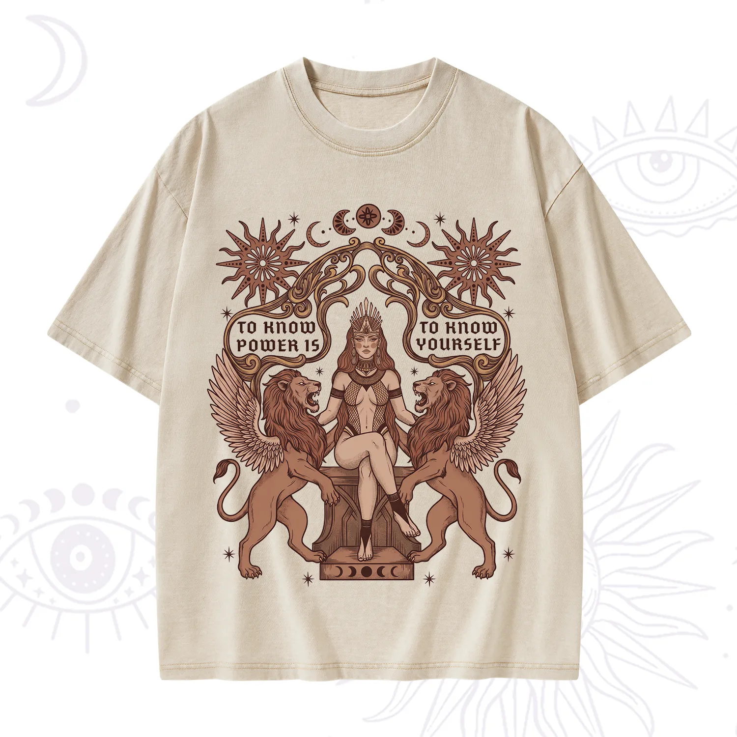 Purplehecate Awakening of Power and Self-Knowledge Washed T-Shirt