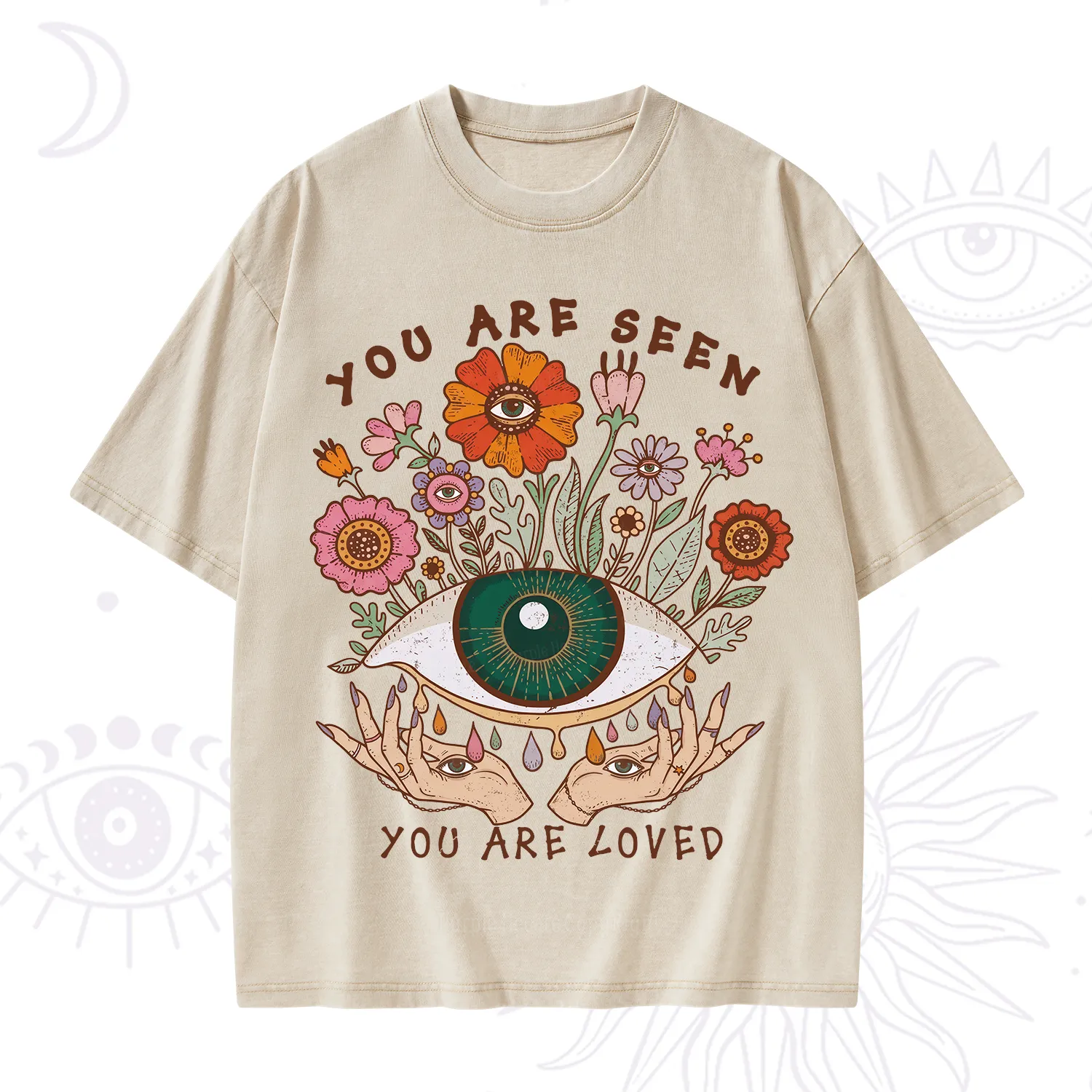 Purplehecate You Are Seen You Are Loved Washed T-Shirt