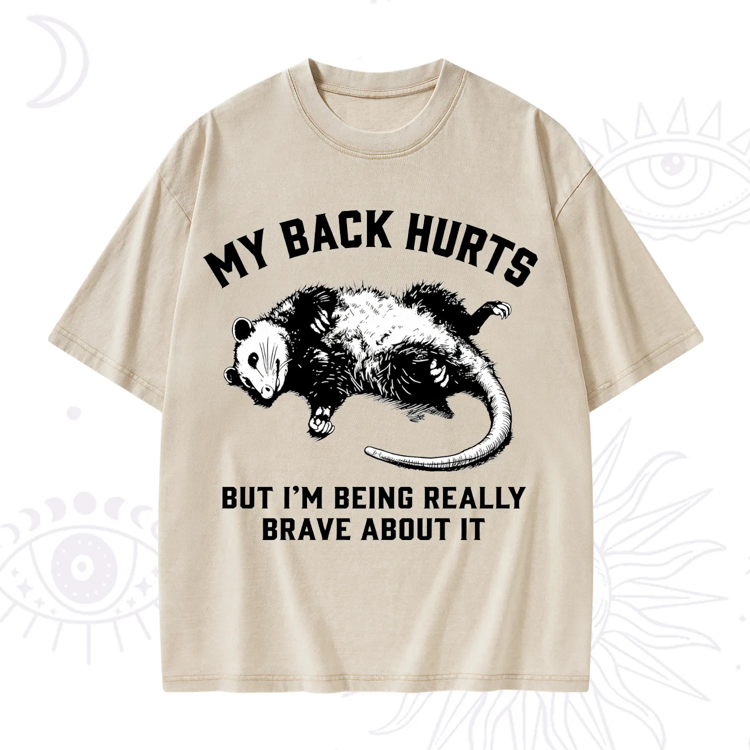 Purplehecate My Back Hurts But I'm Being Really Brave About It Washed T-Shirt