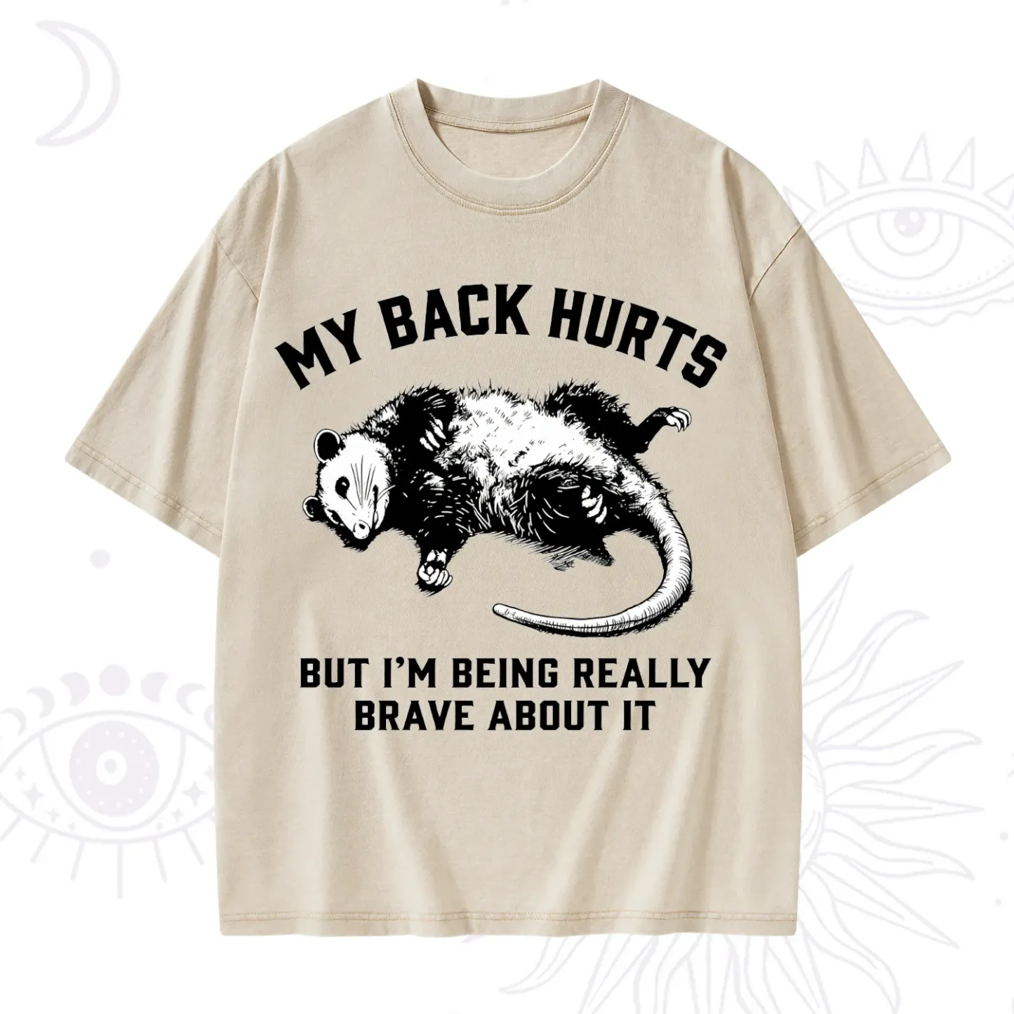 Purplehecate My Back Hurts But I'm Being Really Brave About It Washed T-Shirt
