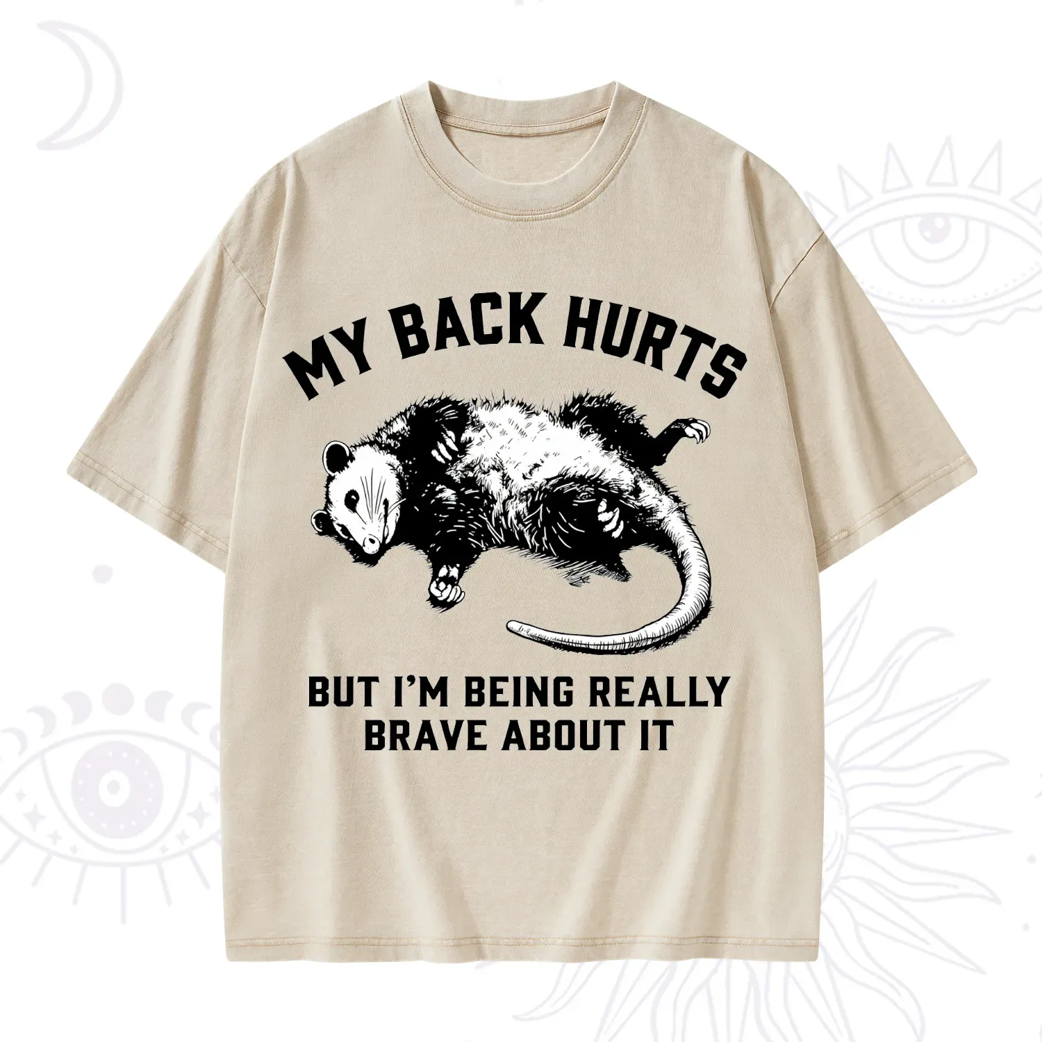 Purplehecate My Back Hurts But I'm Being Really Brave About It Washed T-Shirt