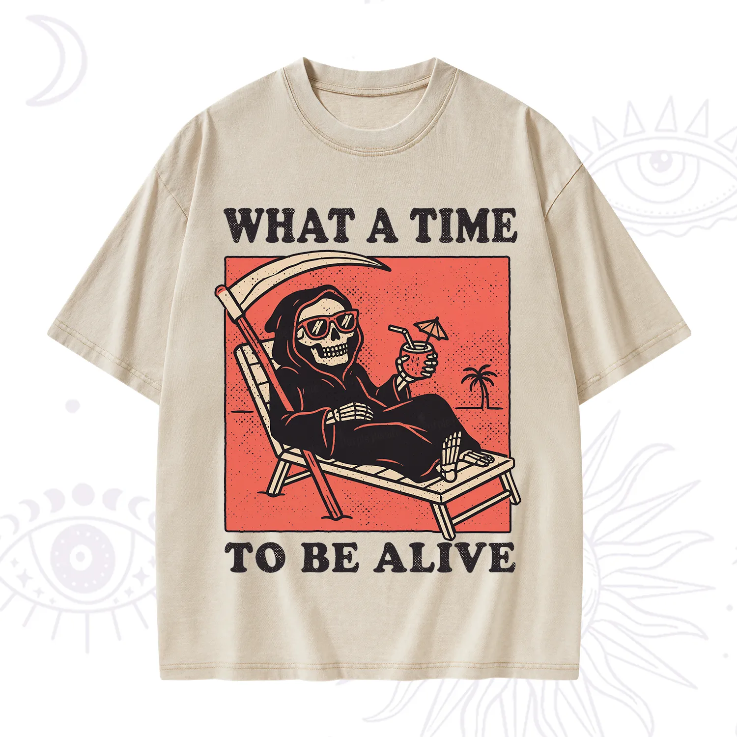 Purplehecate What A Time To Be Alive Washed T-Shirt