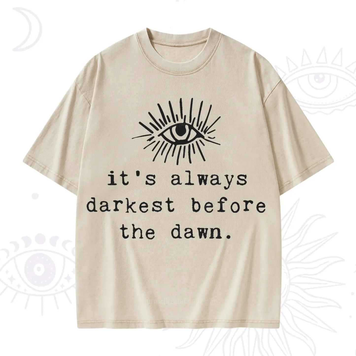 Purplehecate It's Always Darkest Before Dawn Washed T-Shirt