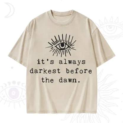 Purplehecate It's Always Darkest Before Dawn Washed T-Shirt