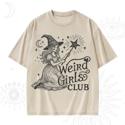Purplehecate Weird Girls Club Washed T-Shirt