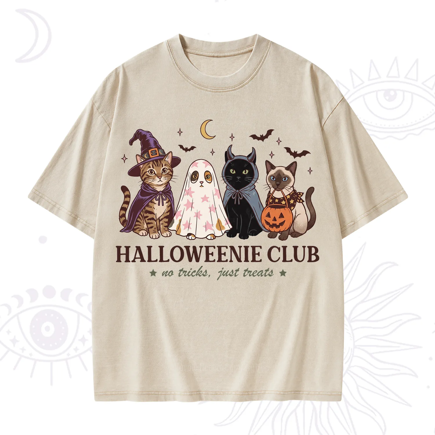 Purplehecate Halloweenie Club Washed T-Shirt