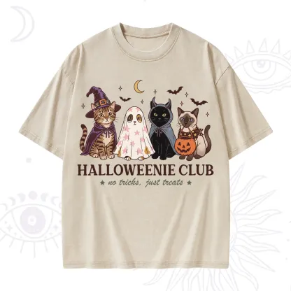 Purplehecate Halloweenie Club Washed T-Shirt