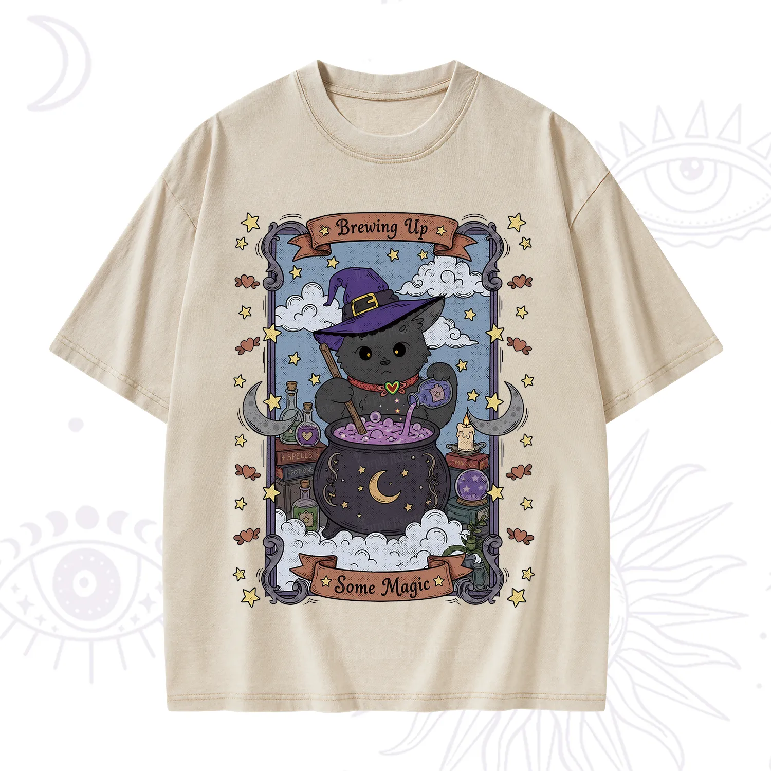 Purplehecate Brewing Up Some Magic Washed T-Shirt