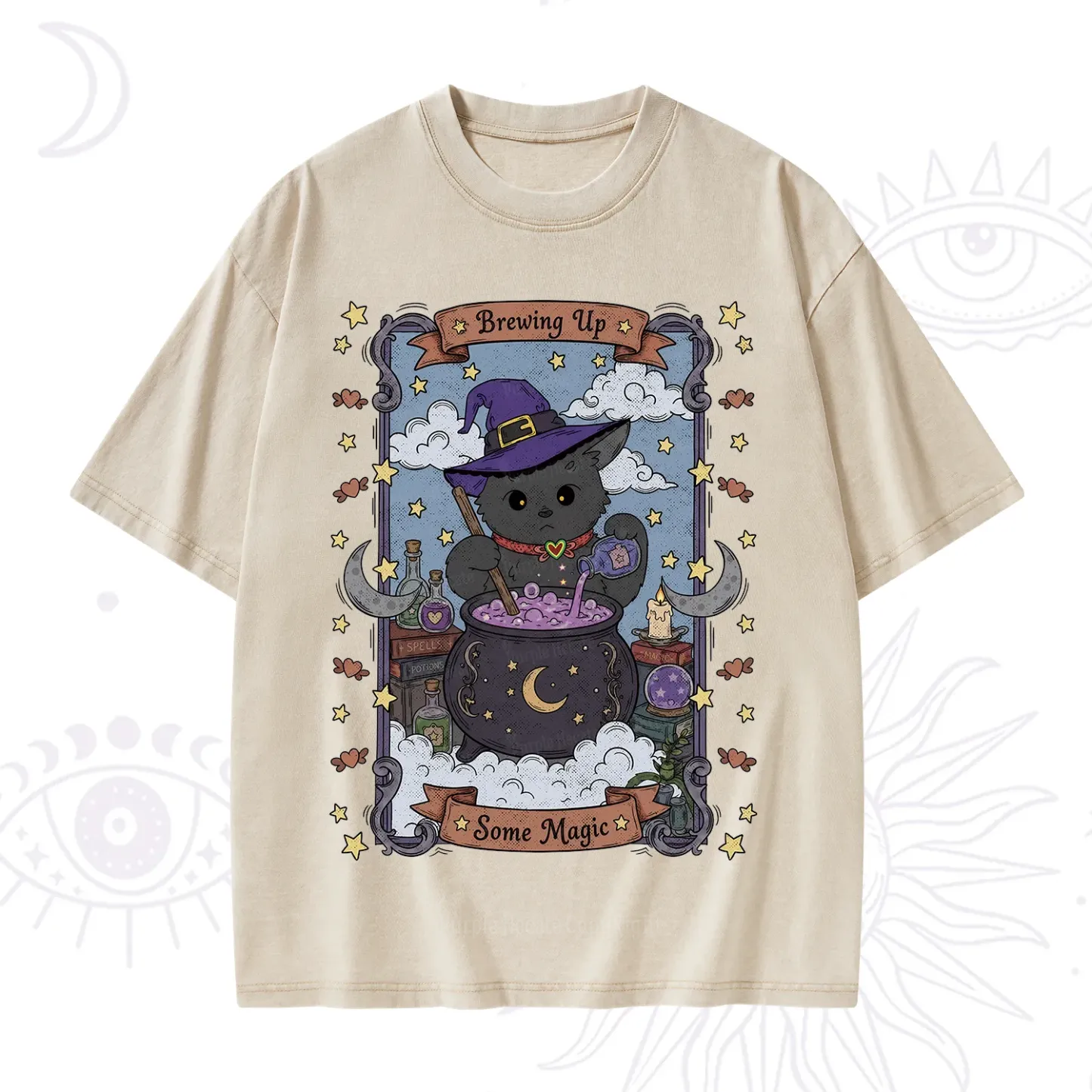 Purplehecate Brewing Up Some Magic Washed T-Shirt