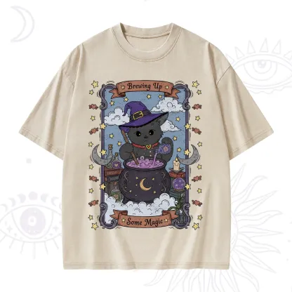 Purplehecate Brewing Up Some Magic Washed T-Shirt