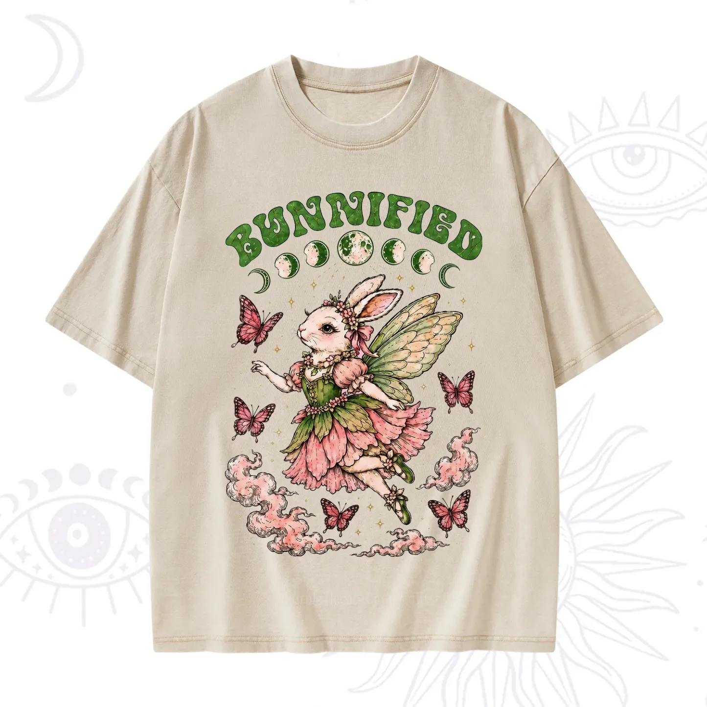 Purplehecate Bunnified Fairy Bunny Washed T-Shirt