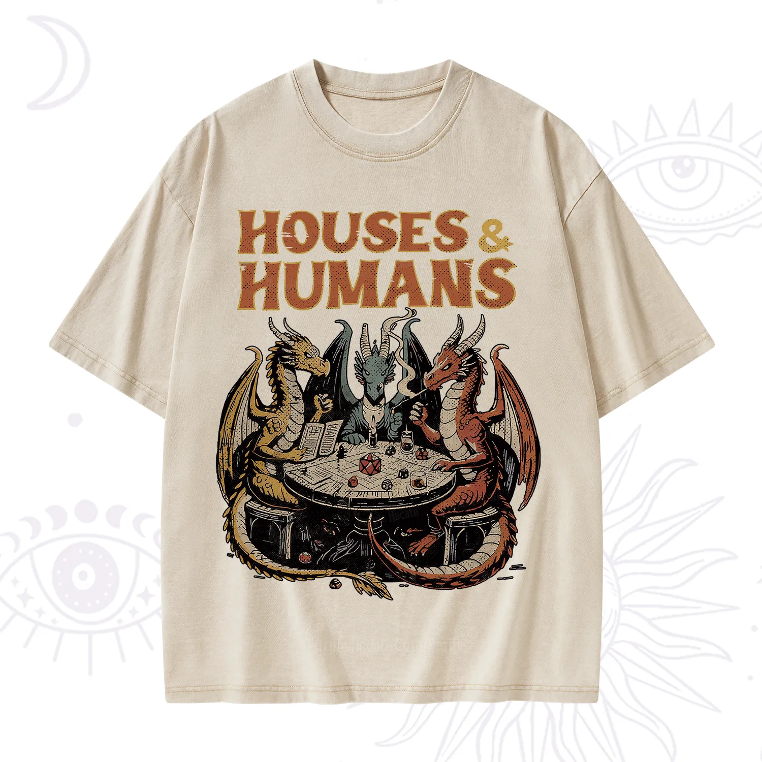 Purplehecate Houses And Humans Washed T-Shirt