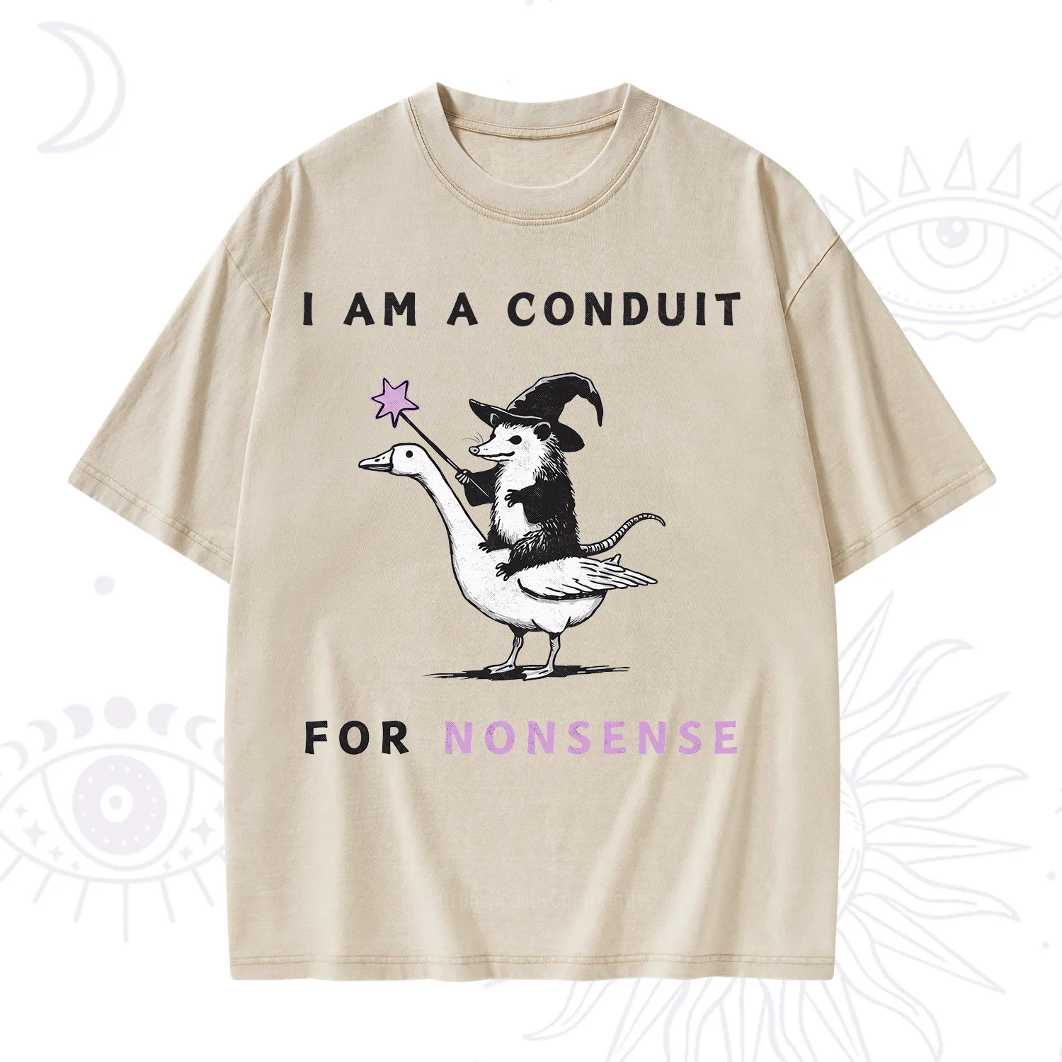 Purplehecate I Am A Conduit For Nonsense Washed T-Shirt