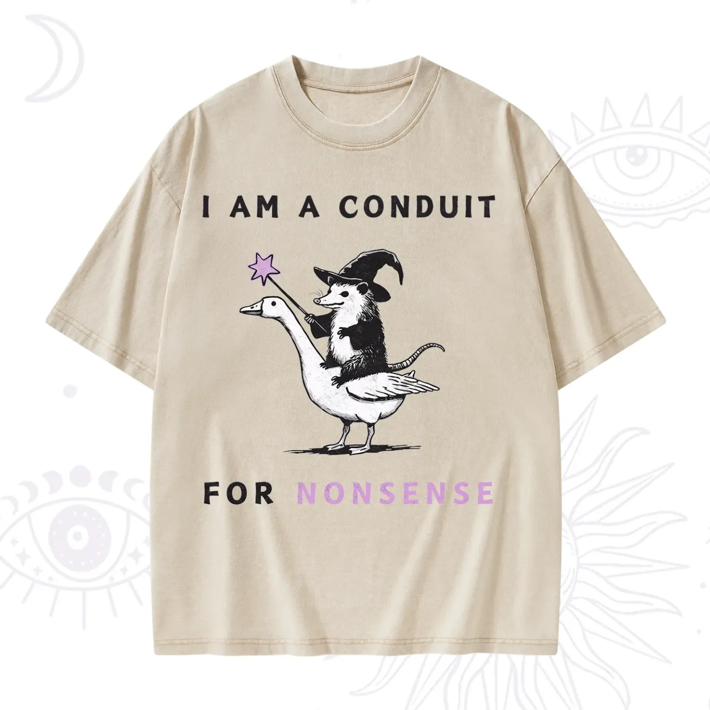 Purplehecate I Am A Conduit For Nonsense Washed T-Shirt