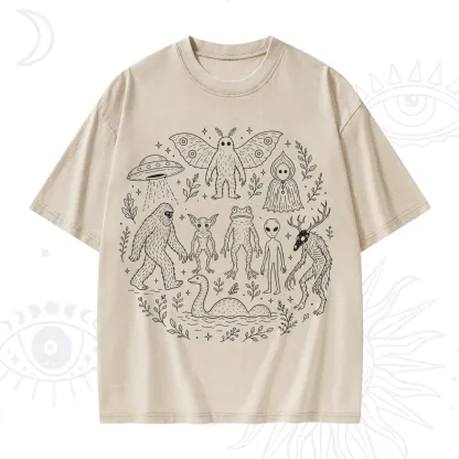 Purplehecate Respect the Locals Cryptid Washed T-Shirt