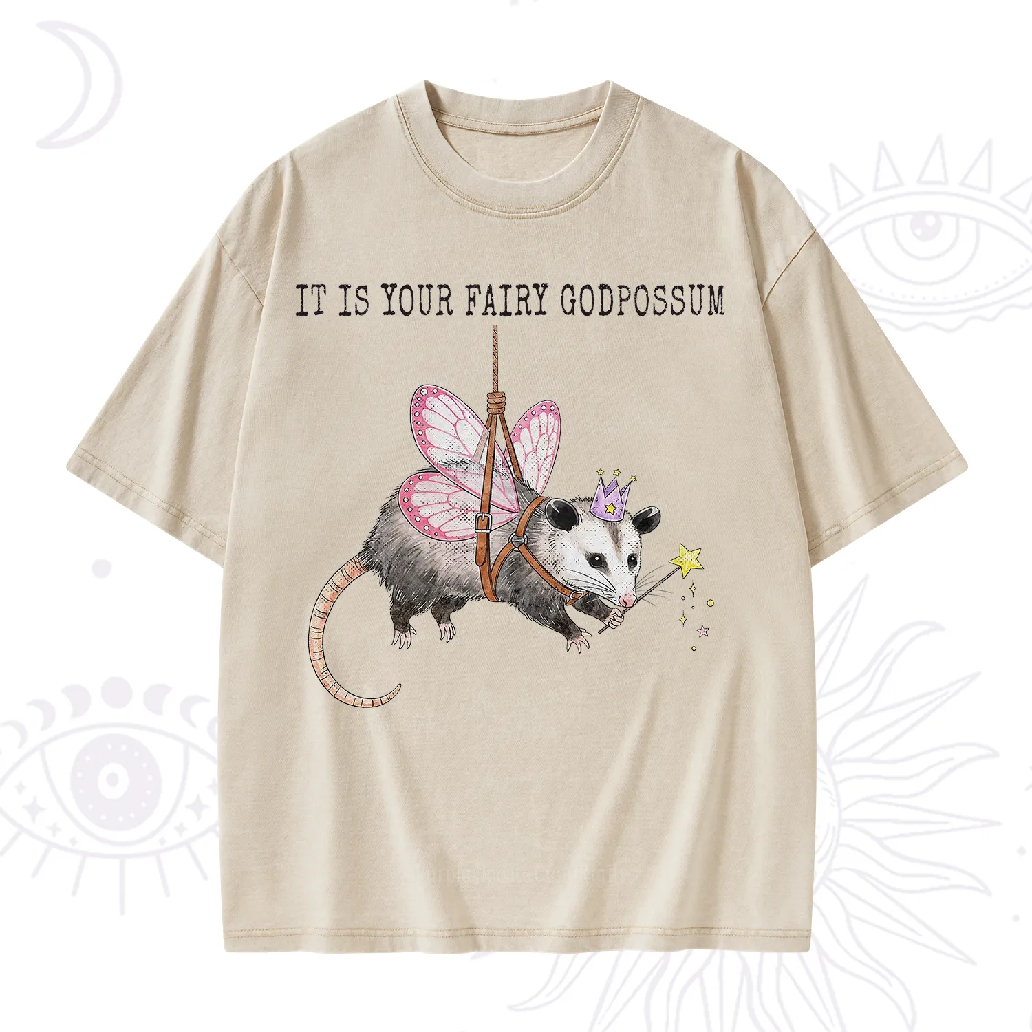 Purplehecate It Is Your Fairy Godpossum Washed T-Shirt