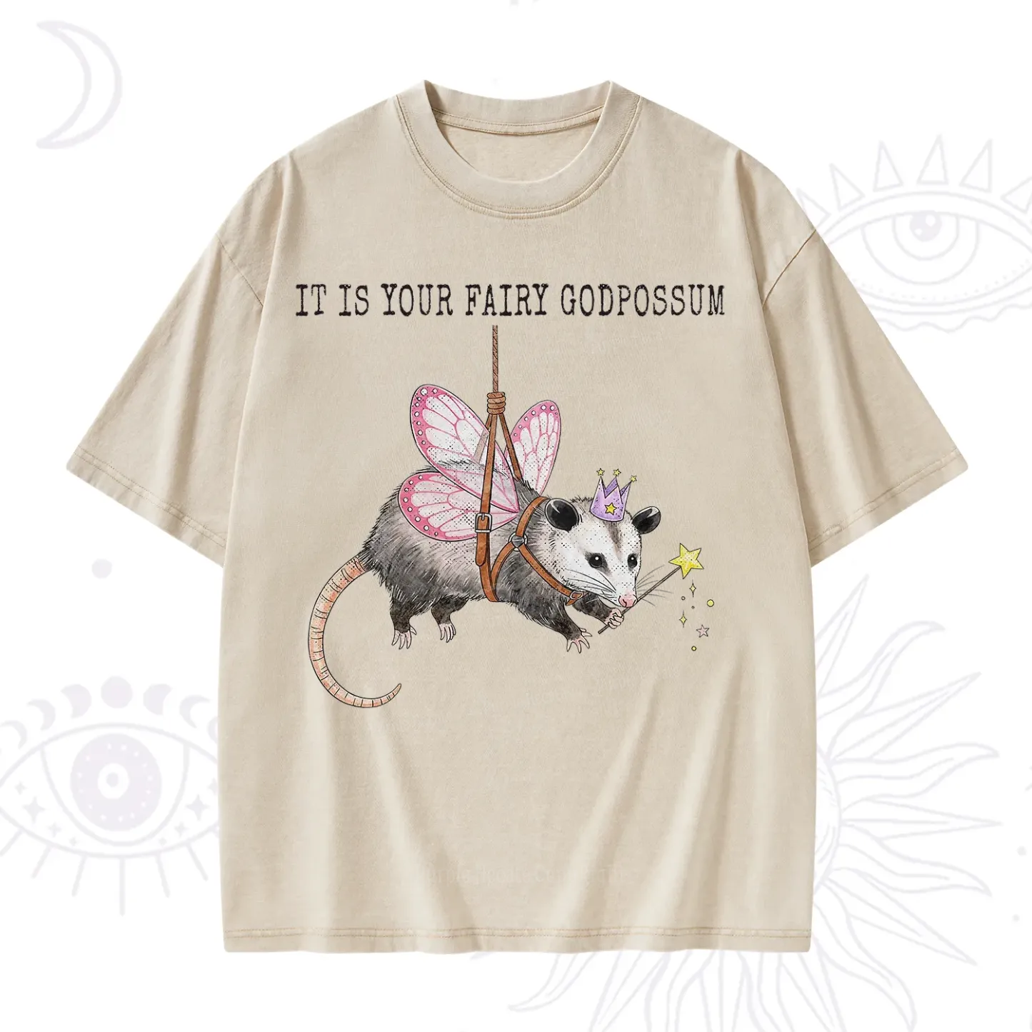 Purplehecate It Is Your Fairy Godpossum Washed T-Shirt