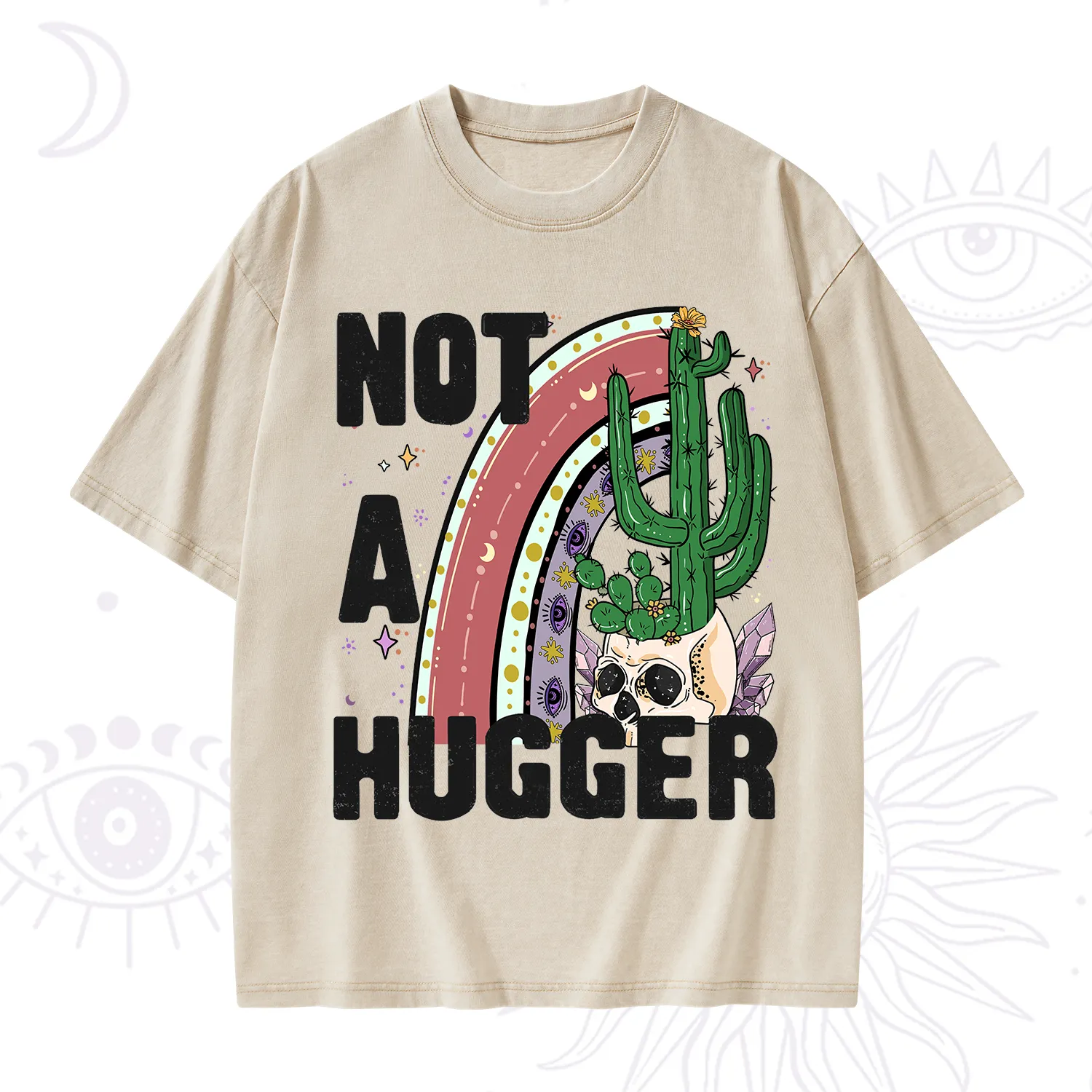 Purplehecate Not A Hugger Washed T-Shirt