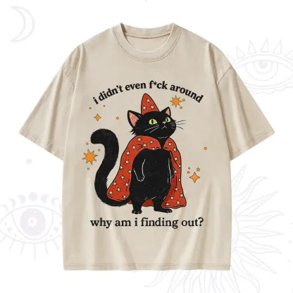 Purplehecate I Didn't Even F*ck Around Washed T-Shirt