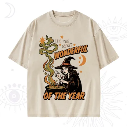 Purplehecate Is The Most Wonderful Time Halloween Washed T-Shirt