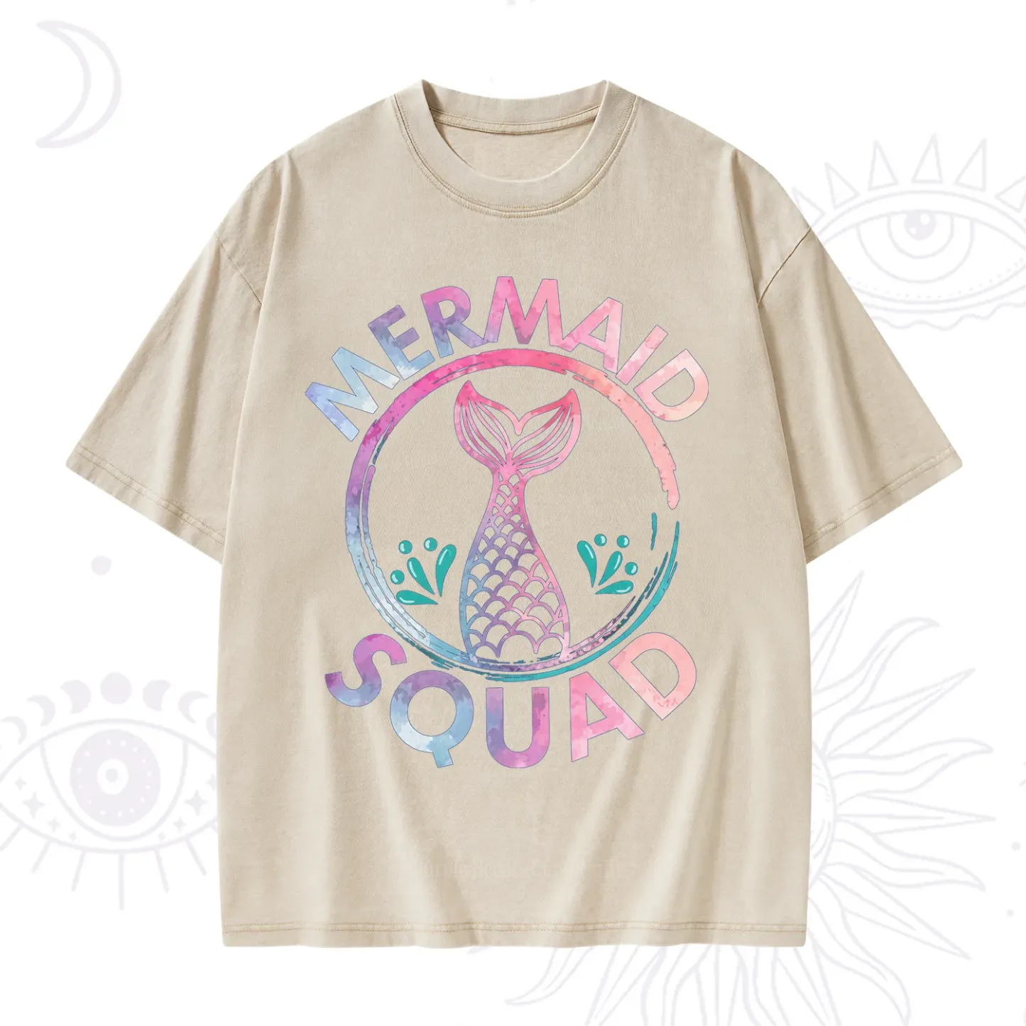 Purplehecate Mermaid Squad Washed T-Shirt