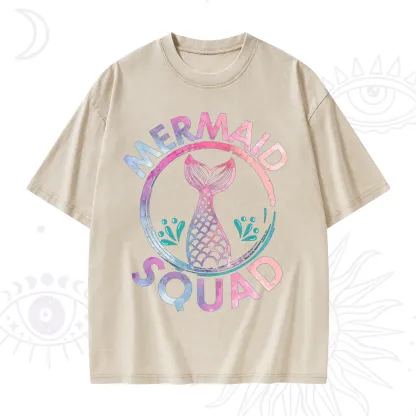Purplehecate Mermaid Squad Washed T-Shirt