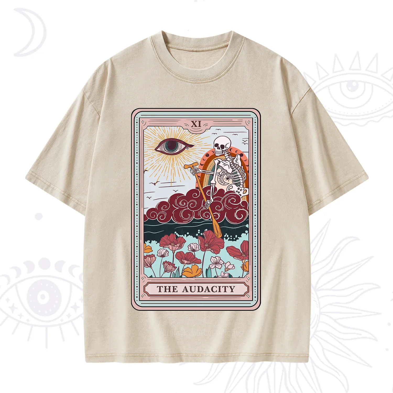 Purplehecate The Audacity Tarot Card Washed T-Shirt