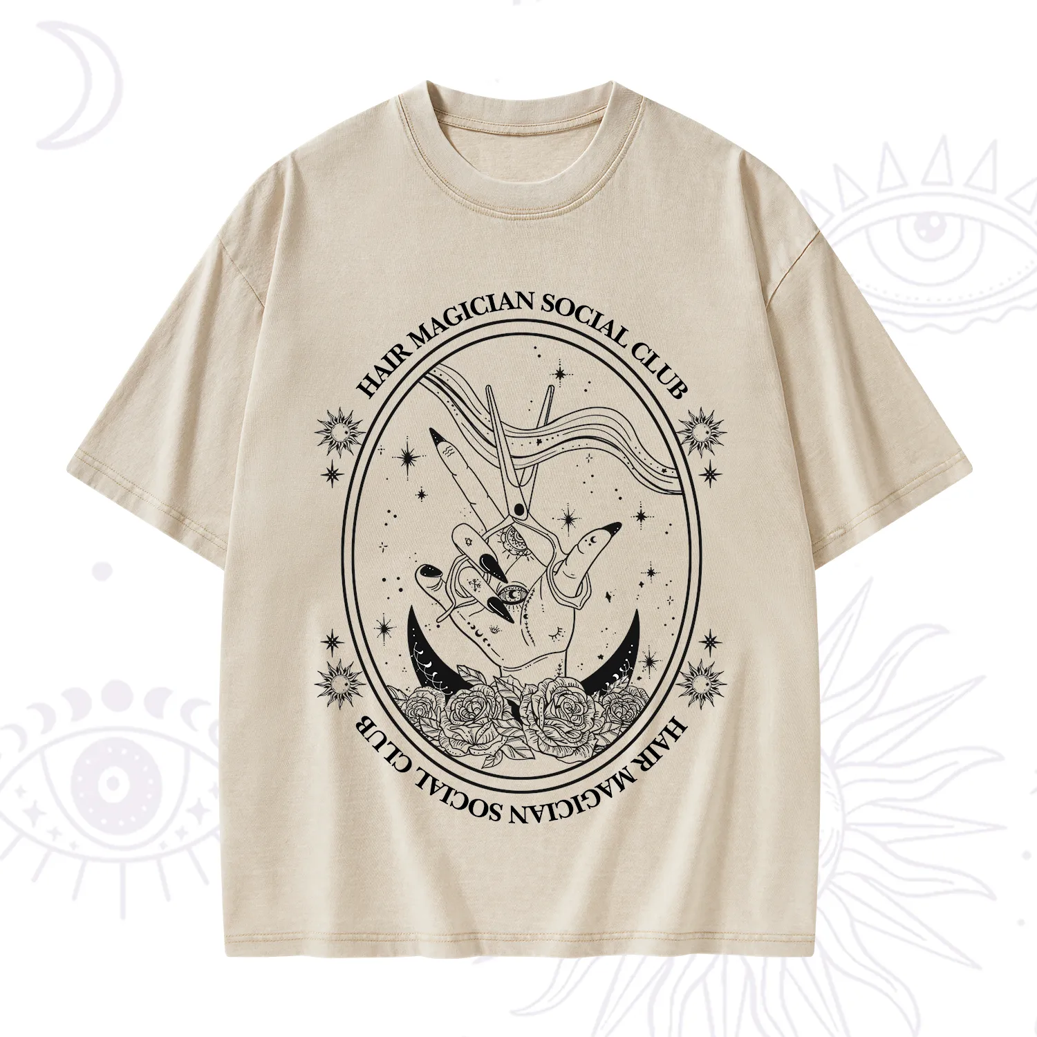 Purplehecate Hair Magician Social Club Washed T-Shirt