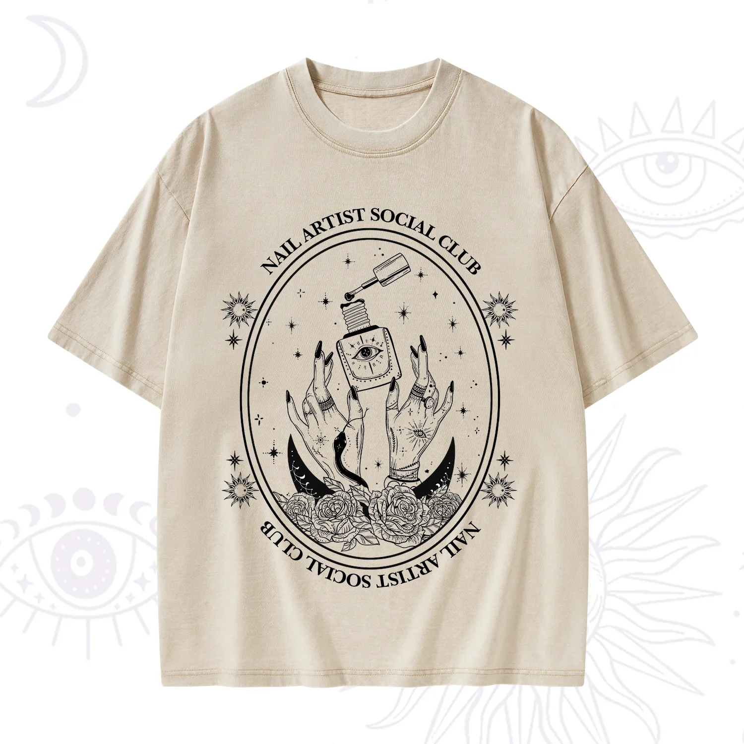 Purplehecate Nail Artist Club Washed T-Shirt