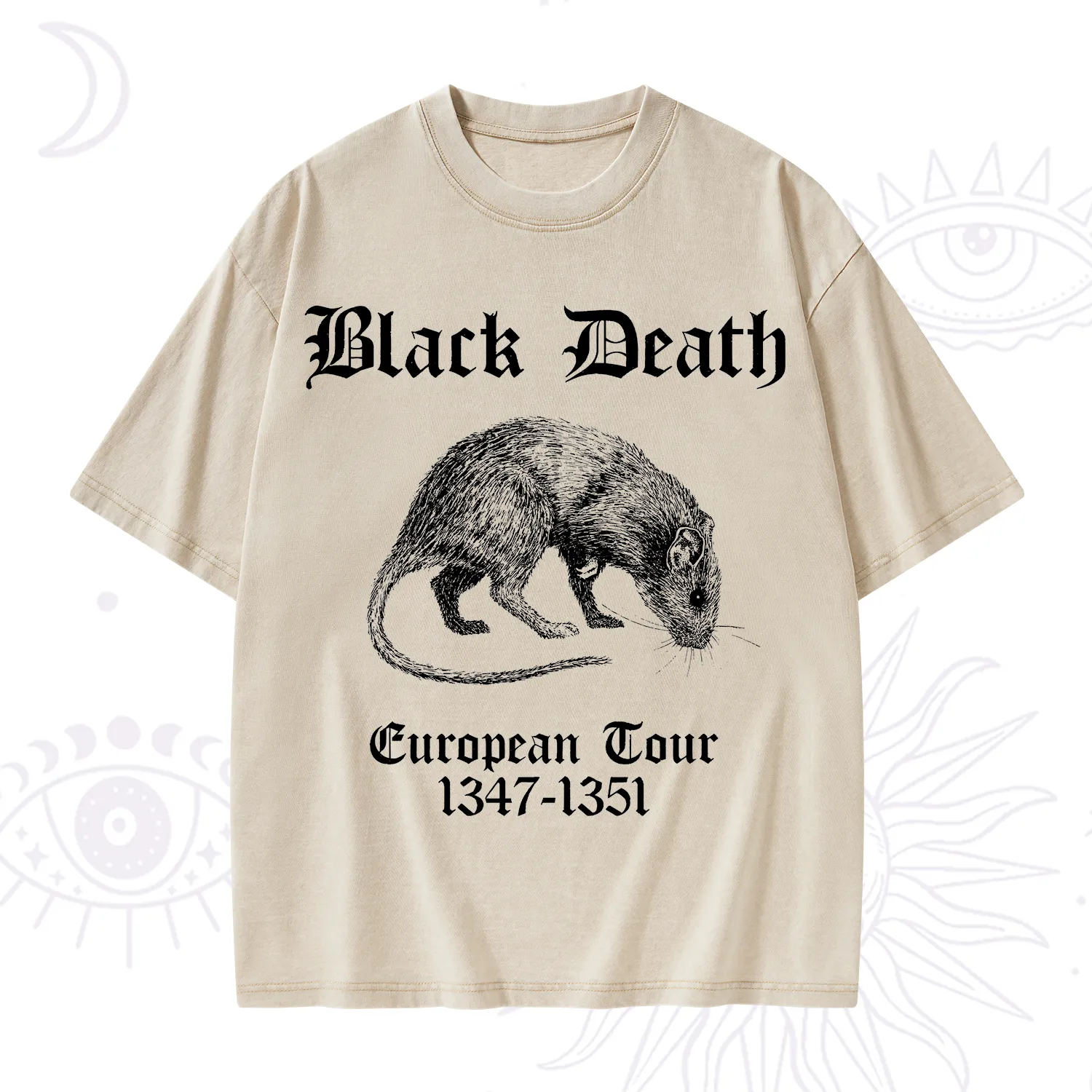 Purplehecate Black Death European Tour Washed T-Shirt