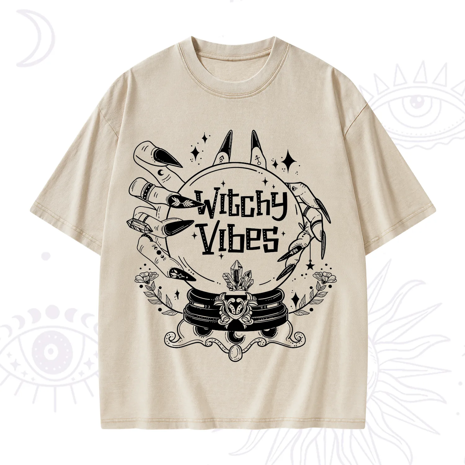 Purplehecate Witchy Vibes Washed T-Shirt