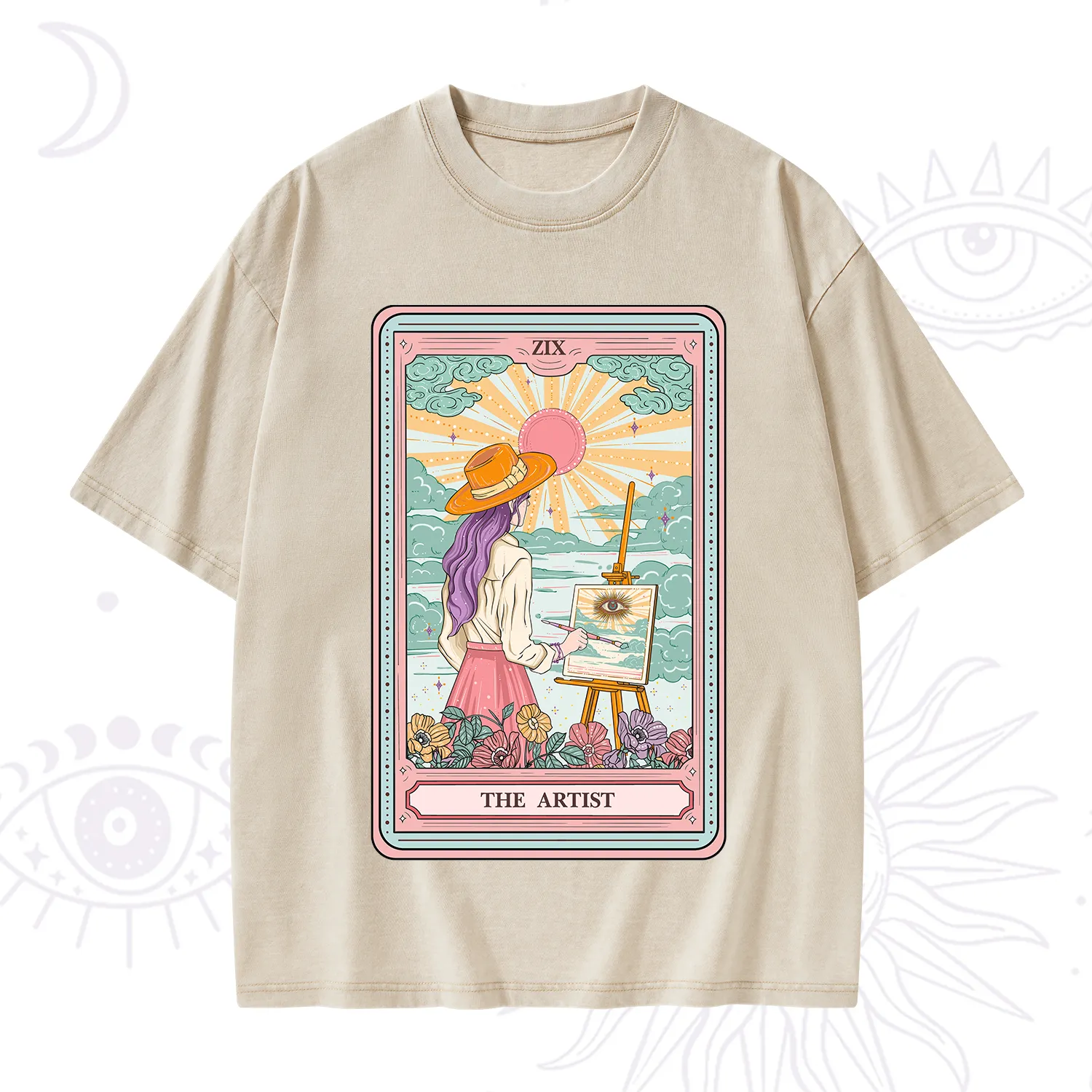Purplehecate The Artist Tarot Washed T-Shirt