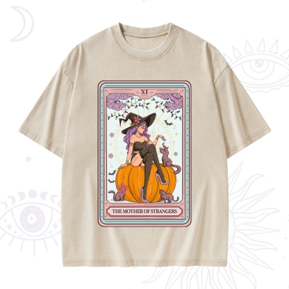 Purplehecate The Mother Of Strangers Tarot Washed T-Shirt