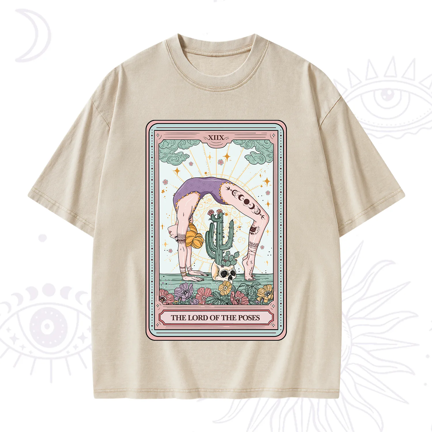 Purplehecate The Lord Of The Poses Tarot Washed T-Shirt