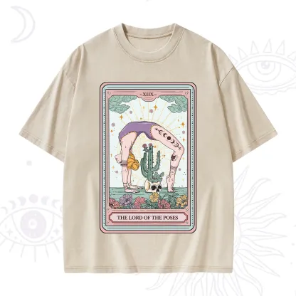 Purplehecate The Lord Of The Poses Tarot Washed T-Shirt