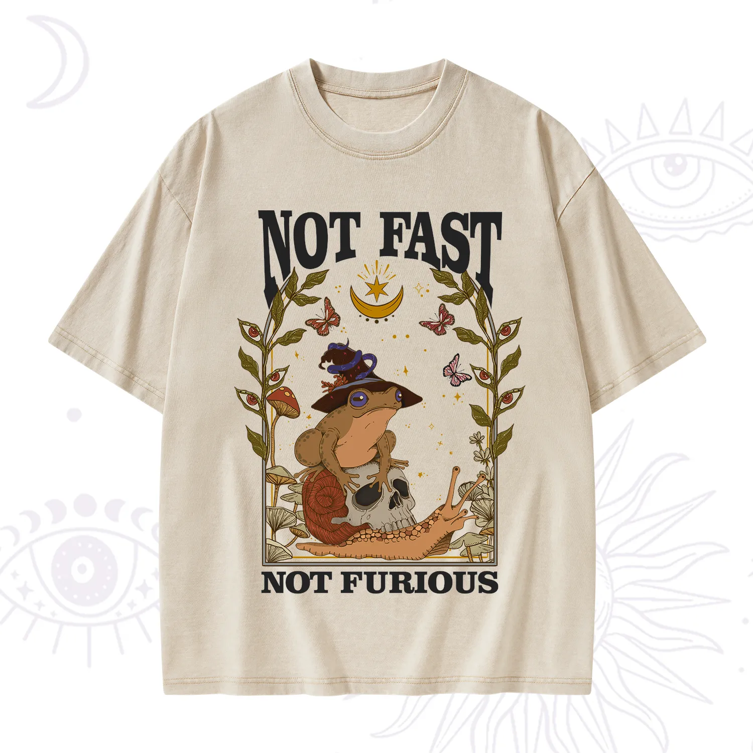 Purplehecate Not Fast Not Furious Washed T-Shirt