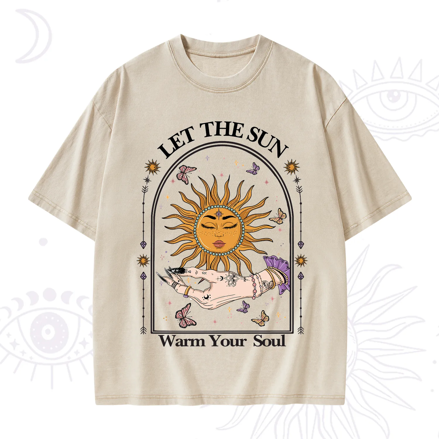 Purplehecate Let The Sun Warm Your Soul Washed T-Shirt