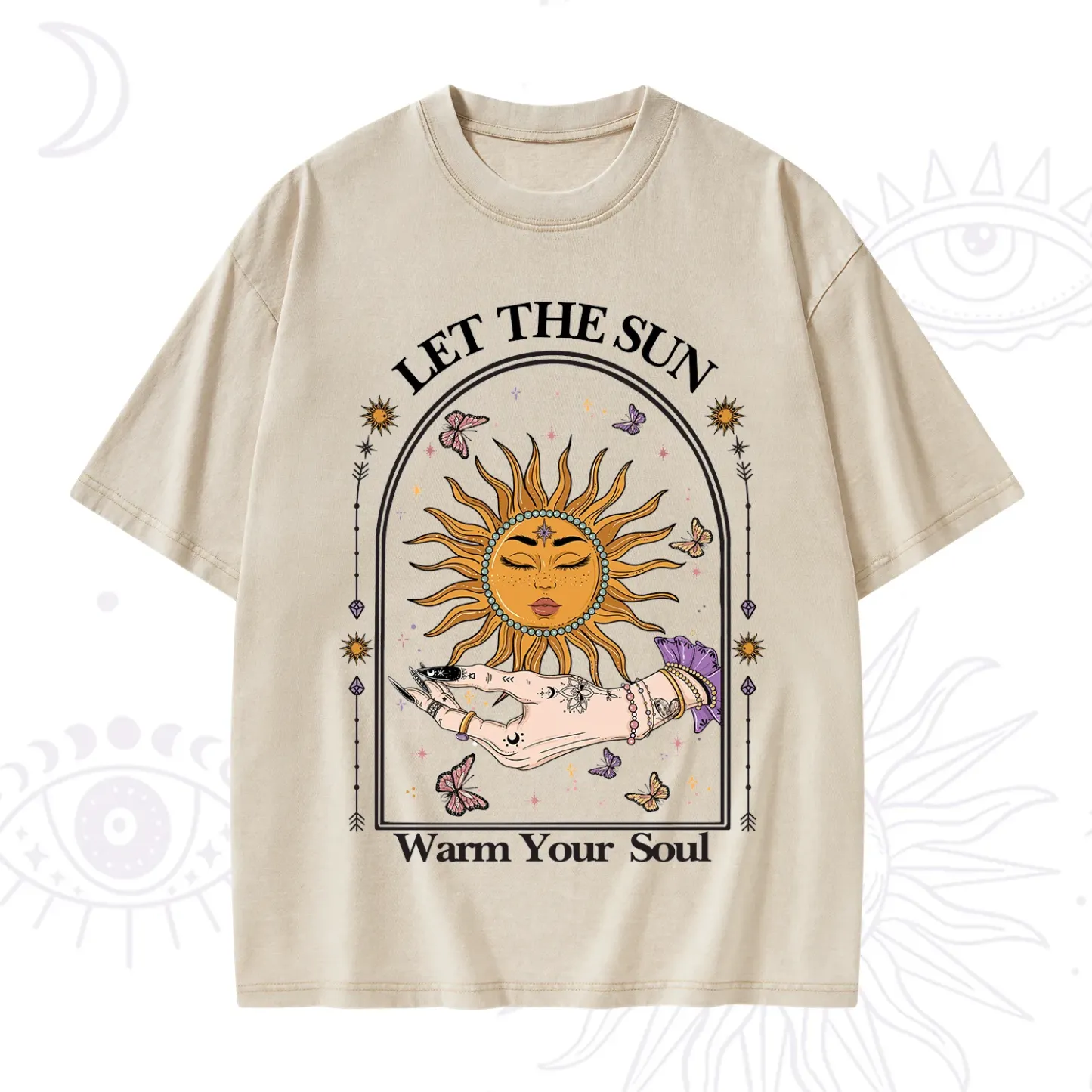 Purplehecate Let The Sun Warm Your Soul Washed T-Shirt